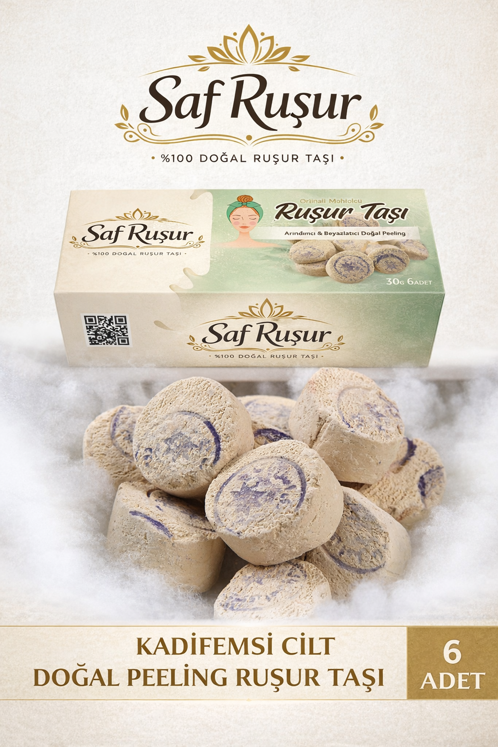 Saf Ruşur Taşı – Doğal Cilt Yenileyici Peeling